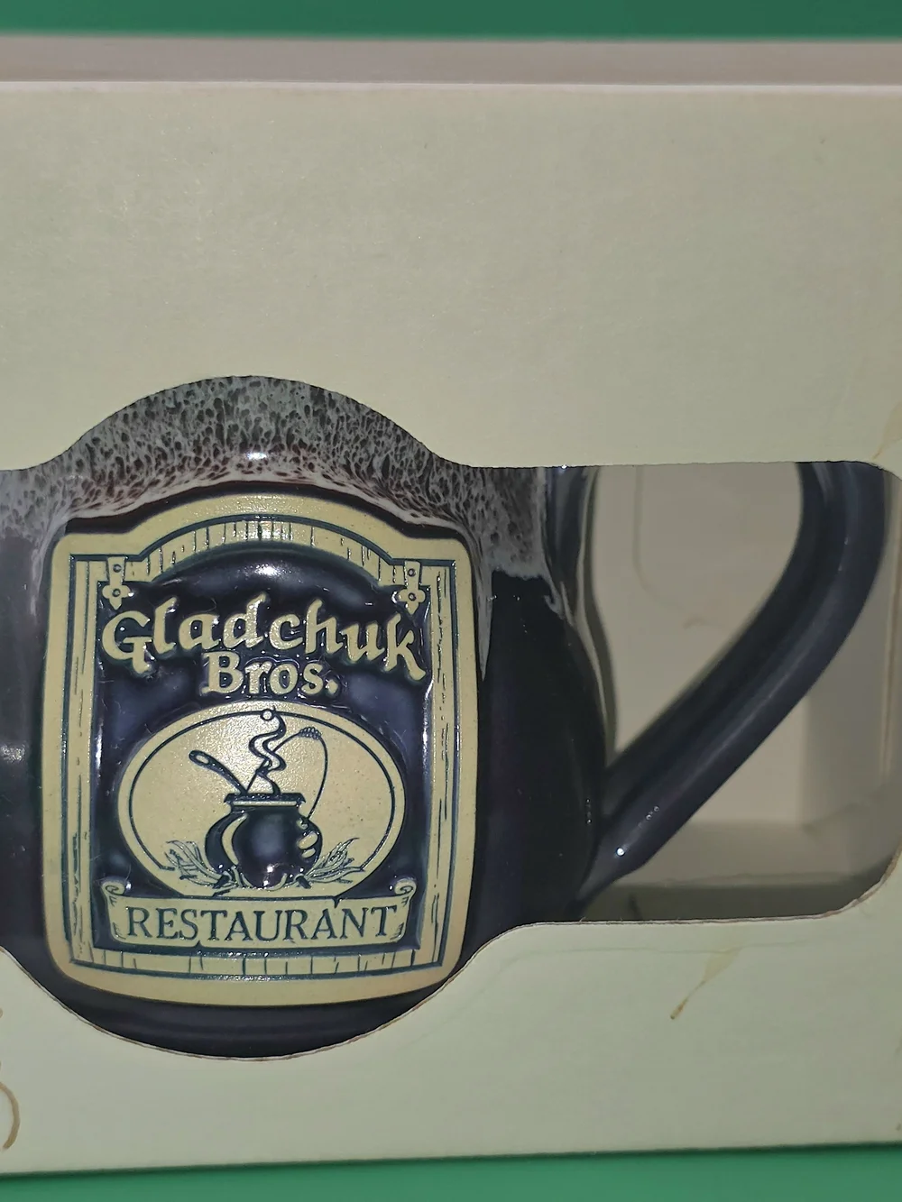 Gladchuk Bros. Restaurant Handthrown Deneen Pottery Mugs – New in Box!